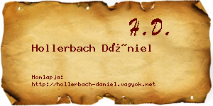 Hollerbach Dániel névjegykártya